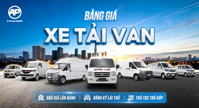 bảng giá xe tải van