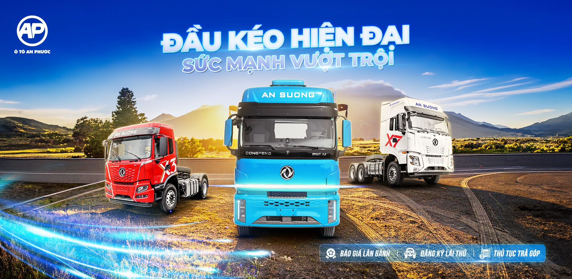 Banner xe đầu kéo Dongfeng X3, X7, X9