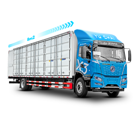 Dongfeng X3 180HP thùng container 8m3