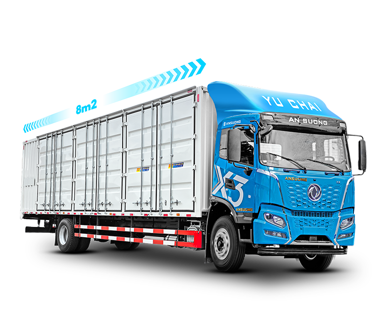 Dongfeng X3 180HP thùng container 8m3