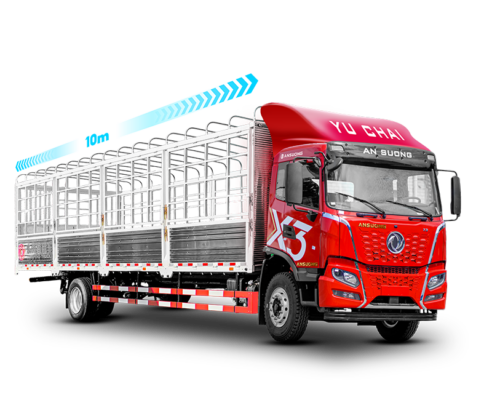 Xe tải Dongfeng X3 180hp thùng mui bạt 10m