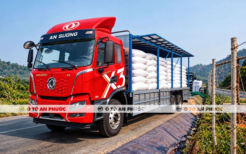 Xe tải Dongfeng X3 180SL thùng mui bạt 10m