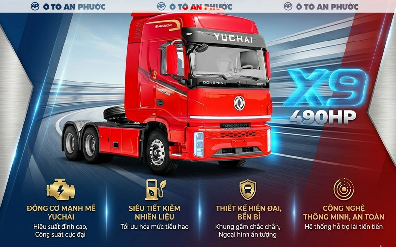 Ưu điểm đầu kéo Dongfeng X9 490HP