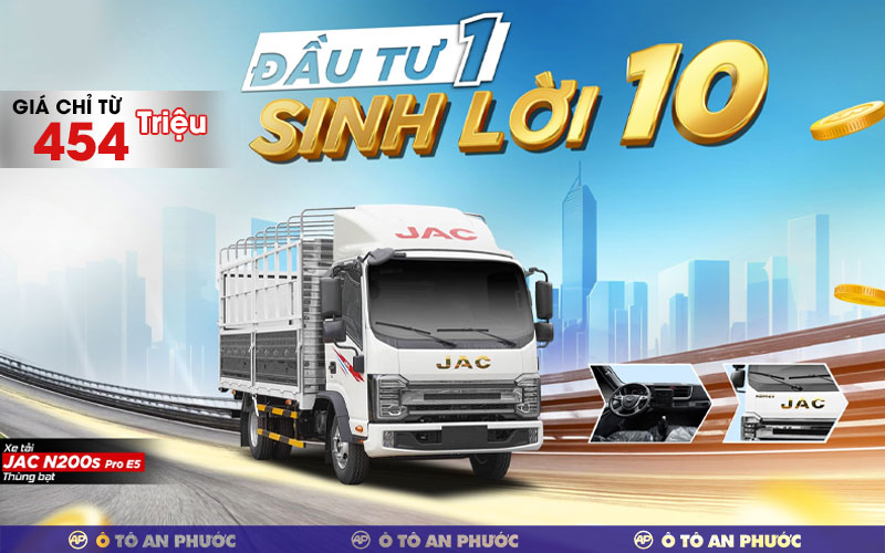 Giá xe Jac N200S Pro E5 thùng mui bạt