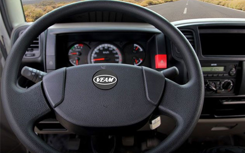 Nội thất xe ben veam vb650