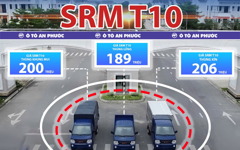 Giá xe tải dưới 1 tấn SRM T10