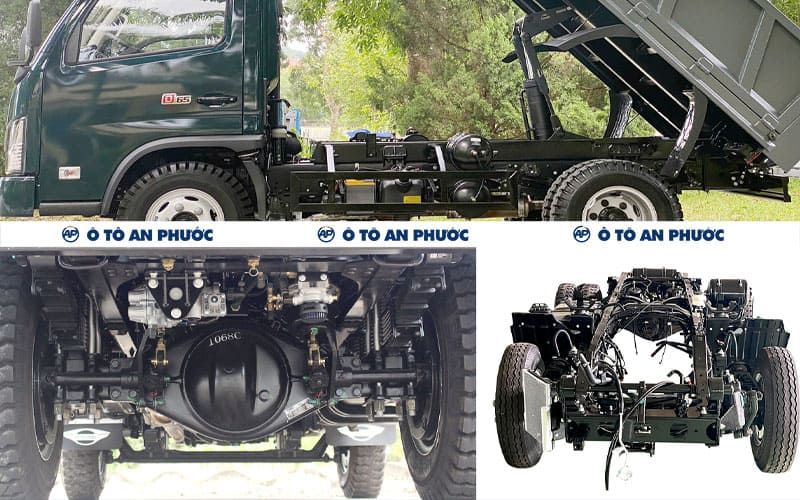 Khung gầm - hệ thống treo xe ben D65