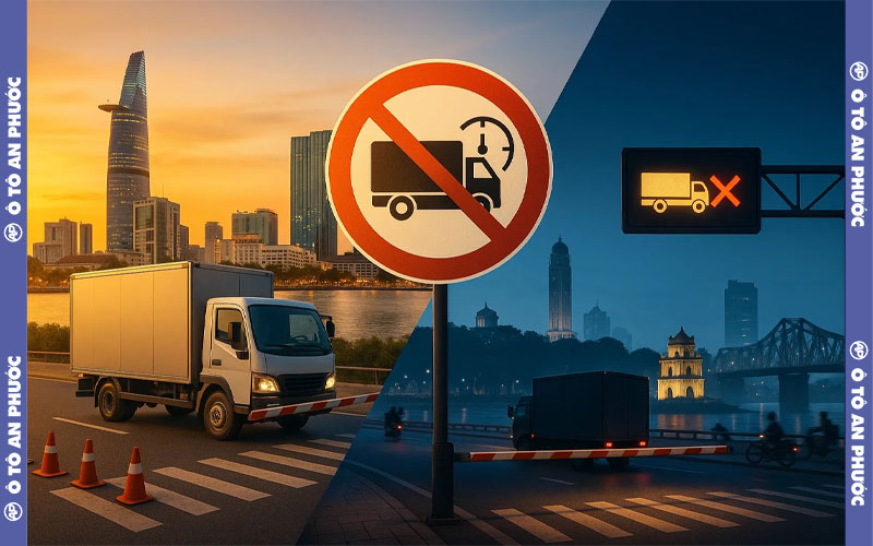 quy định cấm xe tải vào thành phố HCM và HN