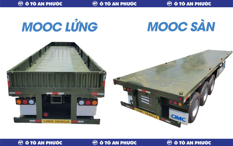 So sánh mooc lửng và mooc sàn: Đặc điểm cấu tạo