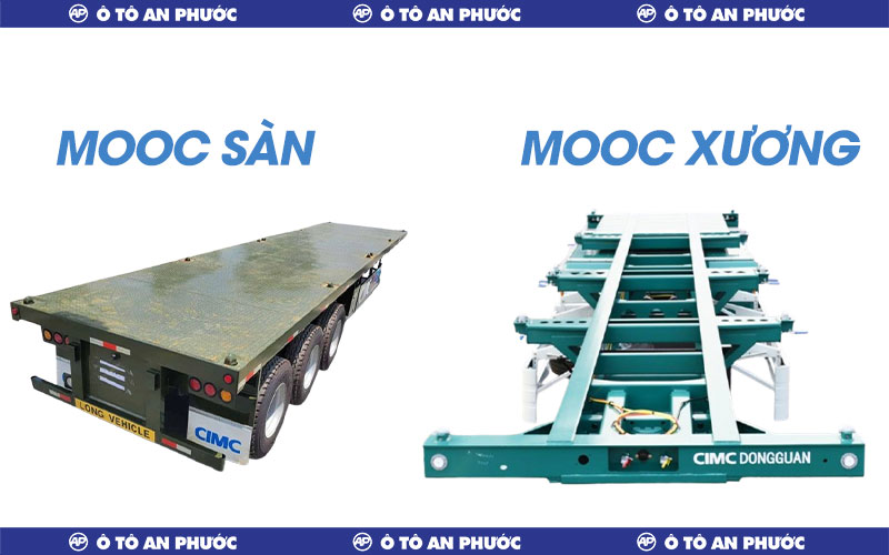 So sánh mooc xương và mooc sàn: Khác biệt về thiết kế