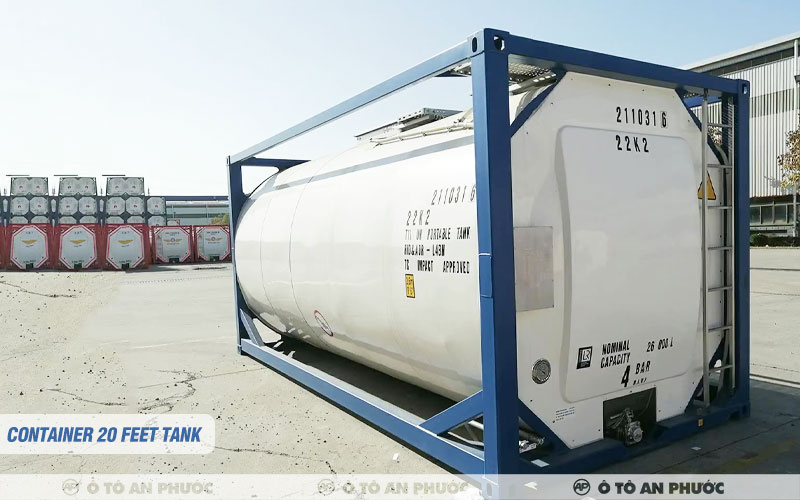 Container tank 20 feet chở được bao nhiêu tấn