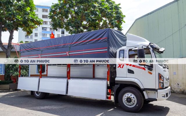 xe tải dongfeng 9 tấn thùng mui bạt