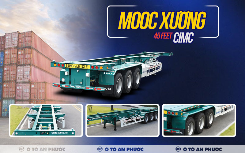 Giá mooc xương 45 feet 3 trục