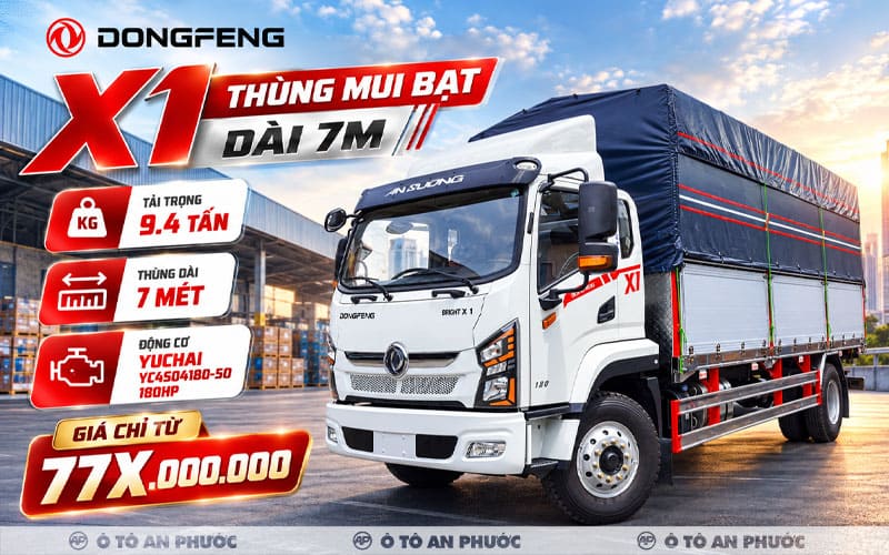 Giá xe tải Dongfeng X1 9 tấn thùng dài 7m