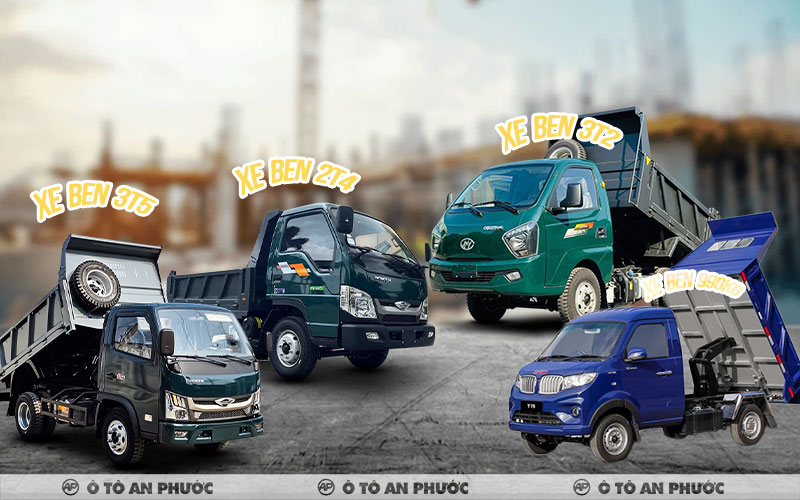 Phân loại xe ben theo tải trọng