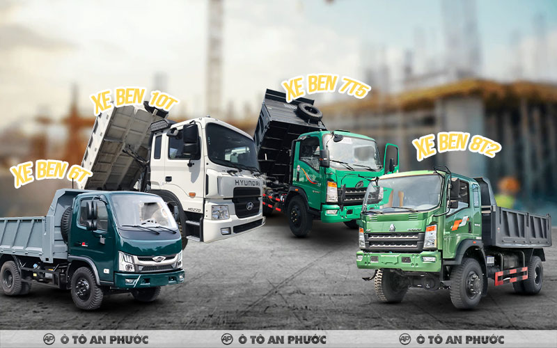 Phân loại xe ben theo tải trọng