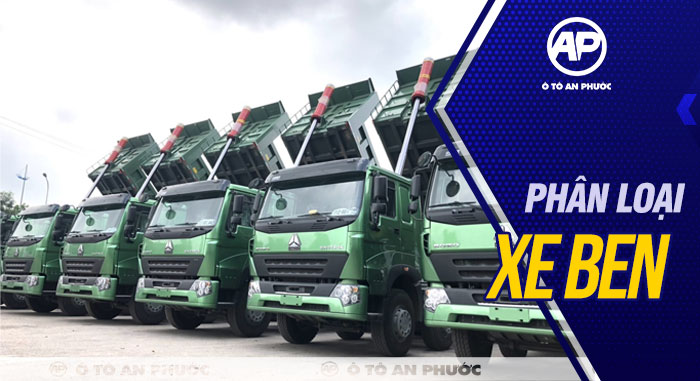 Phân loại xe ben theo tải trọng, cấu hình cầu và thể tích thùng