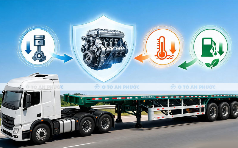 mooc nhẹ giảm tải cho động cơ và hệ thống truyền động