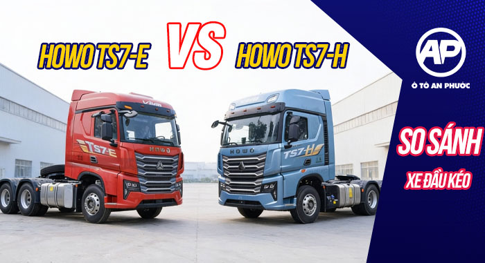 So sánh Howo TS7-E và Howo TS7-H