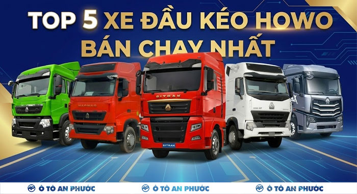 Top 5 xe đầu kéo Howo