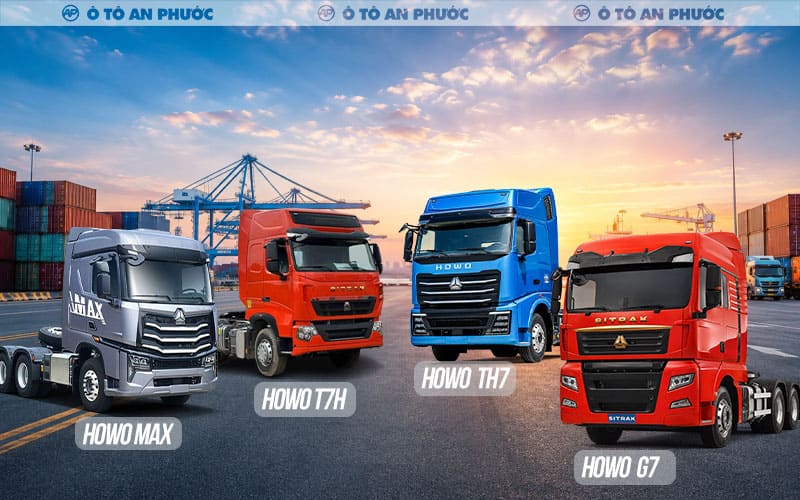 Xe đầu kéo 2 cầu Howo
