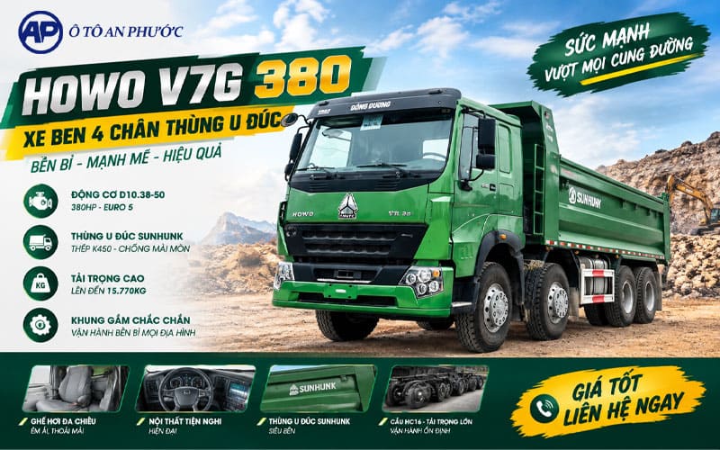 Giá xe ben Howo V7G
