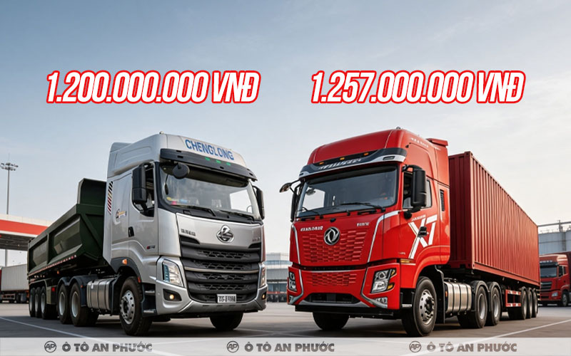Giá xe đầu kéo Dongfeng và Chenglong