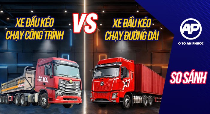 Xe đầu kéo chạy công trình và đường dài