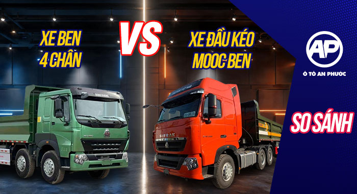 Nên chọn xe đầu kéo mooc ben hay xe ben