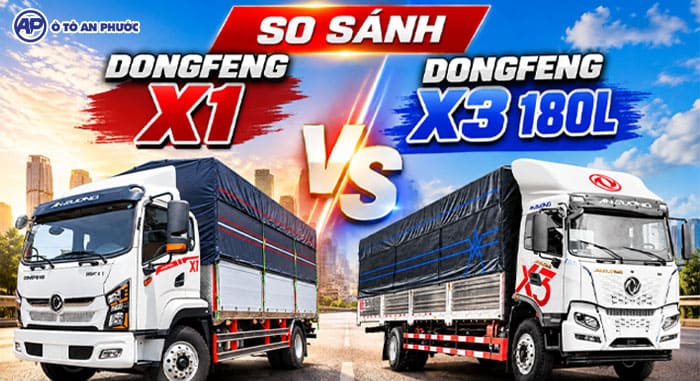 So sánh Dongfeng X1 và Dongfeng X3 180L