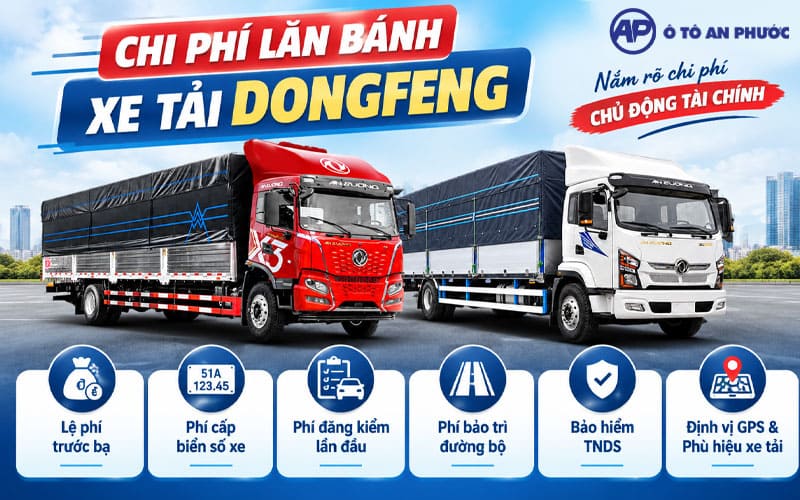 Chi phí lăn bánh xe tải Dongfeng
