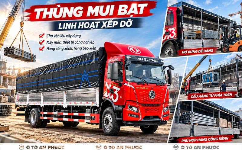 Dongfeng X3 thùng mui bạt