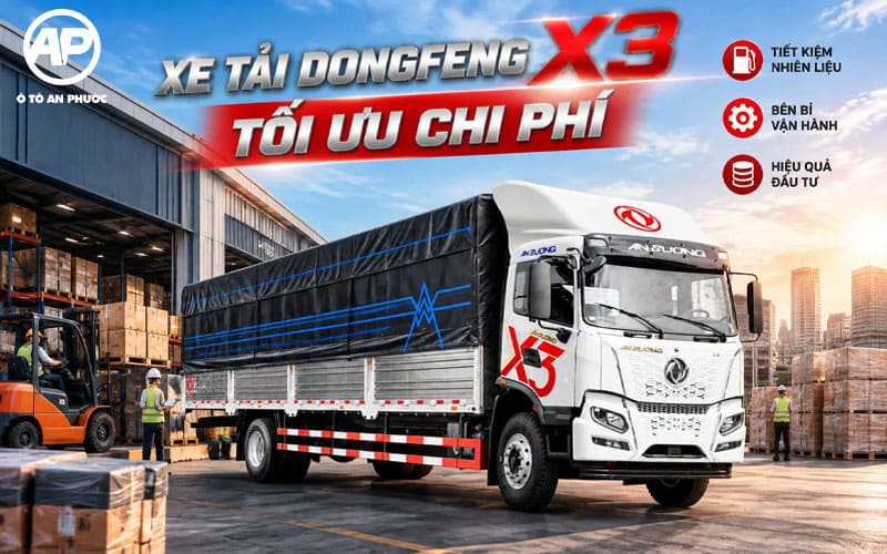 Dongfeng X3 thùng dài 8m tối ưu chi phí vận hành